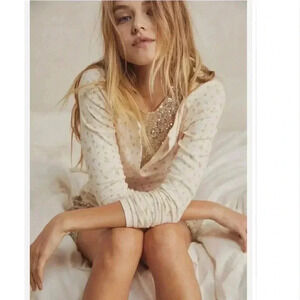 New Free People Billie Printed Layering Top